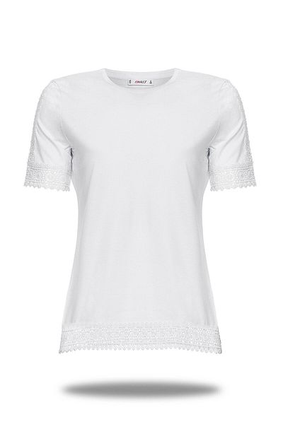 FSM1453 Tricou alb cu mânecă scurtă pentru femei