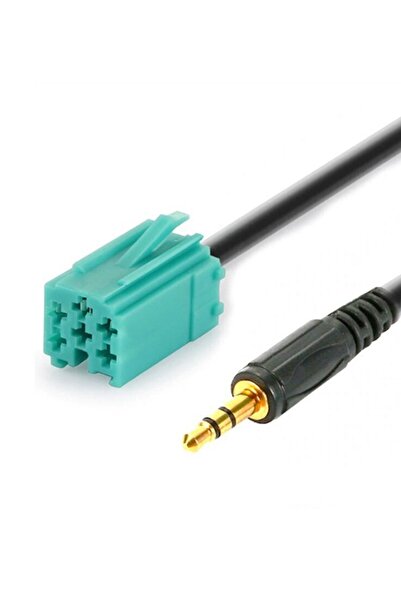 Anex Renault Clio Megane Espace Laguna Kangoo 3.5mm Oto Cd Aux Stereo Ses Giriş Kablosu