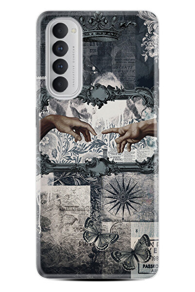 Kılıfland Oppo Reno 4 Pro Kılıf Hayat Serisi Desenli Kesişen Eller-Ürün Kodu 2011