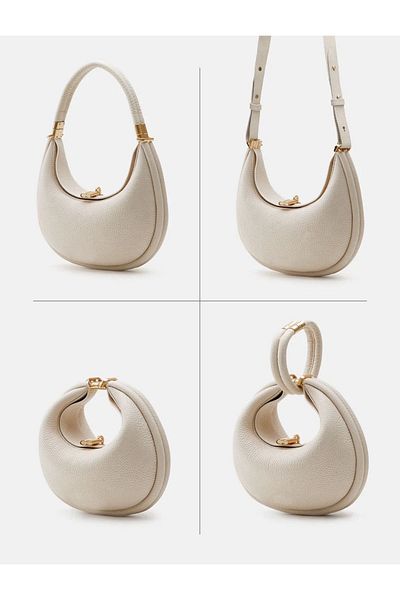 Mojeva Reyl Cream Multifunctional Women's Shoulder and Shoulder Bag
