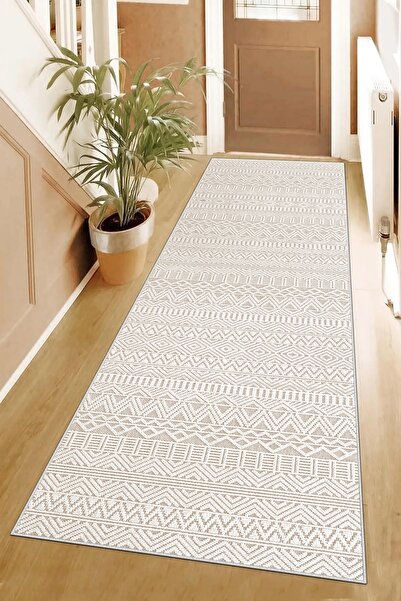 df home Salon Halısı Geometrik İskandinav Toz Tutmaz Dijital Baskı Yıkanabili...