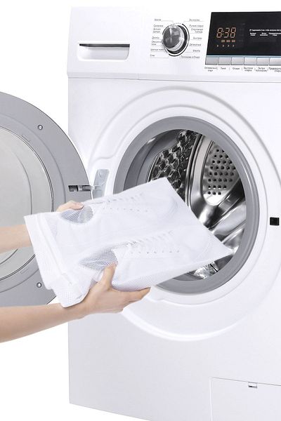 Ocean Home Textile 3 Pieces White Zippered Shoe Laundry Net Bag 35x40
