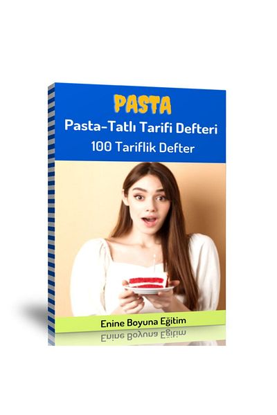 Enine Boyuna Eğitim Cake Recipe Book (100 Recipe Notebook)