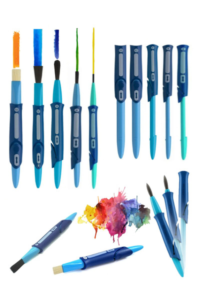 arttone فابر رقم: 10 فرشاة ألوان مائية من كليك آند جو مكونة من 4 قطع