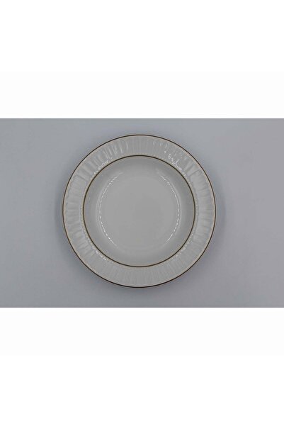 Güral Porselen 6-Piece Mother of Pearl 22 cm Deep Plate Matte Net