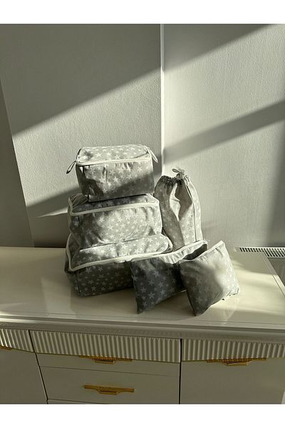 Çt Çeyizci Tekstil مجموعة منظم حقائب السفر المكونة من 6 قطع لحقيبة السفر