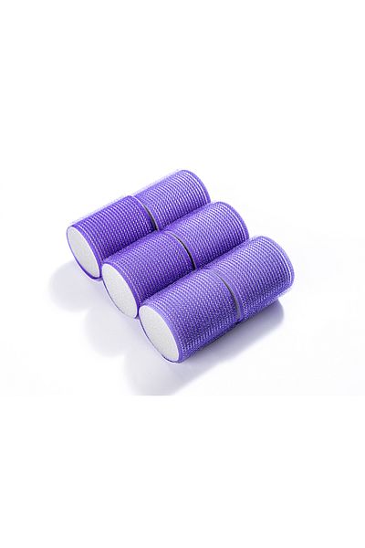 Lionesse Velcro Hair Curler 1114 – Pack of 6, Purple Color, 5 cm Diameter