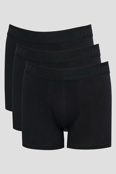 Riders by Lee Fekete pamut flexibilis 3 részes Regular Fit boxer csomag