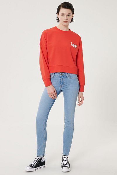 Lee Super Skinny Fit Slim Fit Skinny Leg Scarlett Damen Hellblaue Baumwoll-Stretch-Jeans-Denim-Jeans