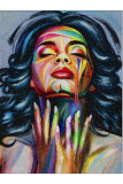 MAXİ Burst Of Colour - Diamond Painting, Elmaslı Goblen, Mozaik Tablo, Elmas,...