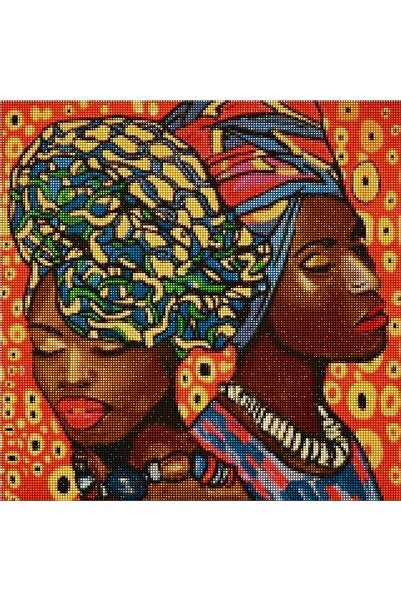 MAXİ Afrika Güzelliği - Diamond Painting, Elmaslı Goblen, Mozaik Tablo, Elmas...