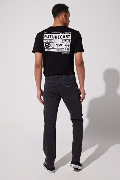 Riders by Lee Rider By Lee Dallas Straight Fit Düz Kesim Normal Bel Siyah Esnek Jean Kot Pantolon