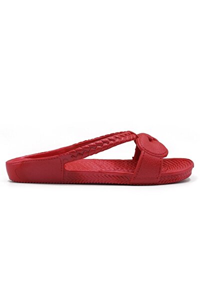 KAŞGAR Women's Non-Slip Sole-bathroom-balcony-beach-street Slippers Red 40