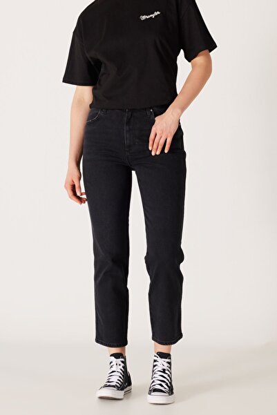 WRANGLER Wild West Regular Fit Yüksek Bel Düz Paça Esnek Jean Kot Pantolon