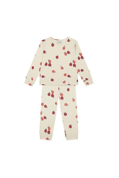 Antebies Apple Strap Long Sleeve Pajama Set