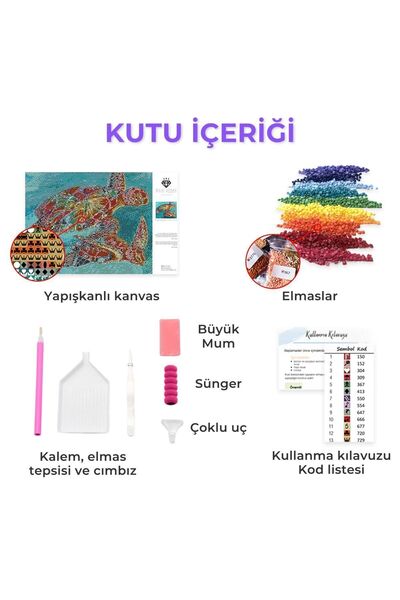 MAXİ M. K. Atatürk - Diamond Painting, Elmaslı Goblen, Mozaik Tablo, Elmas, Boncuk, Taş Işleme 40 X 50cm