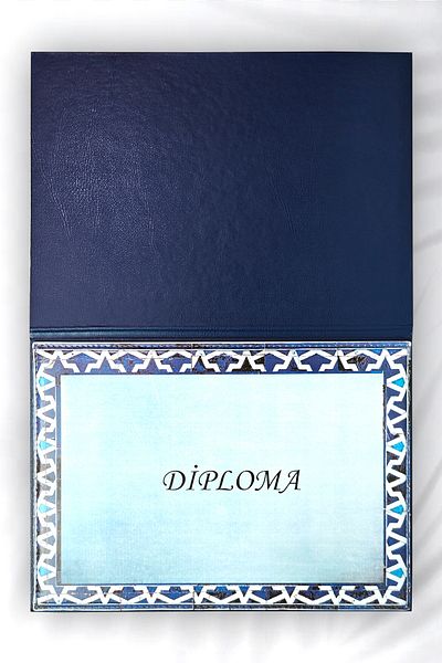 ankara menü A4 Certificate Container - Leather Velvet, Diploma Case, Printed