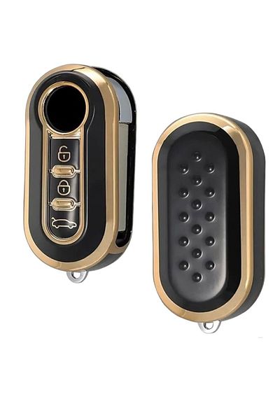 EBG İSTANBUL Fiat Doblo 2010 Switchblade Black Car Key Remote Control Case NANO.