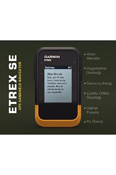 Garmin Etrex Se Tarla Alan Arazi Dönüm Metrekare Ölçer (YENİ ÜRÜN)
