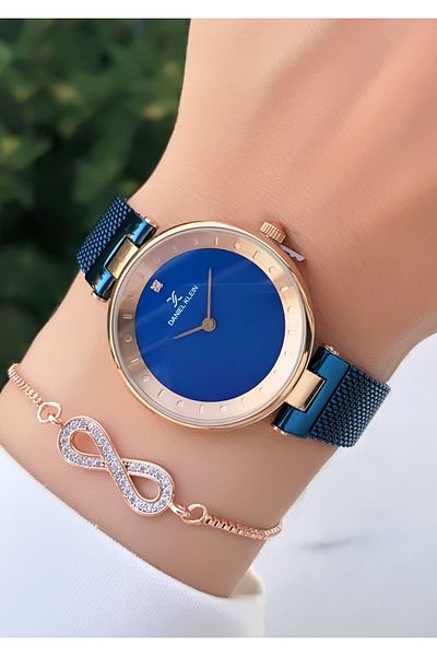 Daniel Klein Women's Watch and Bracelet with Gift - Waterproof Campaign
