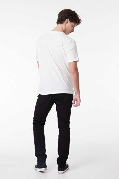 Lee White Crew Neck 100% Cotton Men's T-shirt - Regular Fit