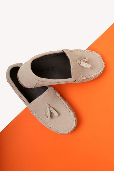 Papuccum Ortopedi Beige Color Children's SoftLoaferShoes