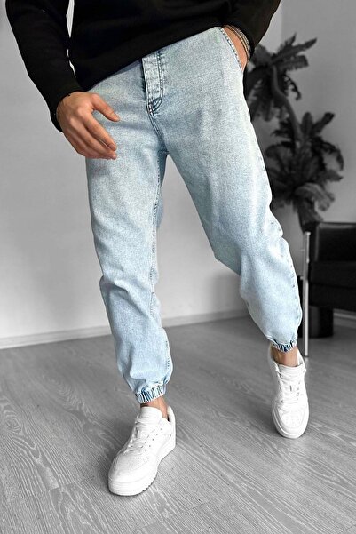 NO61 MAN Τζιν που πλένεται με οξύ με ελαστικό πόδι