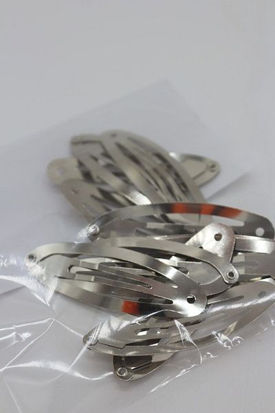 Hobimos 6 Cm Nickel Plated Snap Buckle Silver Color 20 Pieces Snap Buckle