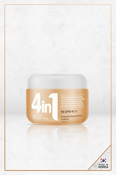 DR. CELLIO 4in1 Taengtaeng Peptide Anti-Wrinkle and Anti-Aging Sleeping Mask Made in Korea