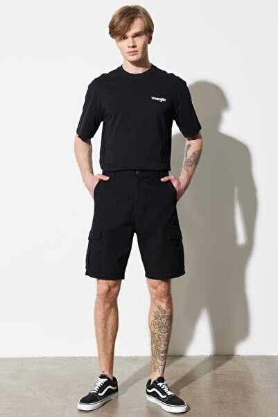 WRANGLER Regular Fit Normal Kesim %100 Pamuk Normal Bel Siyah Şort