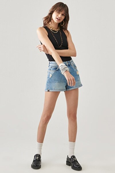 Lee Regular Fit Normal Bel Jean Denim Kot Şort