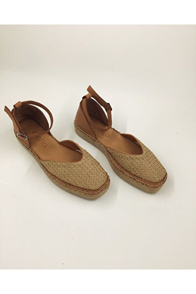Butik Noble Shoes Hasır&Deri Espadril Sandalet