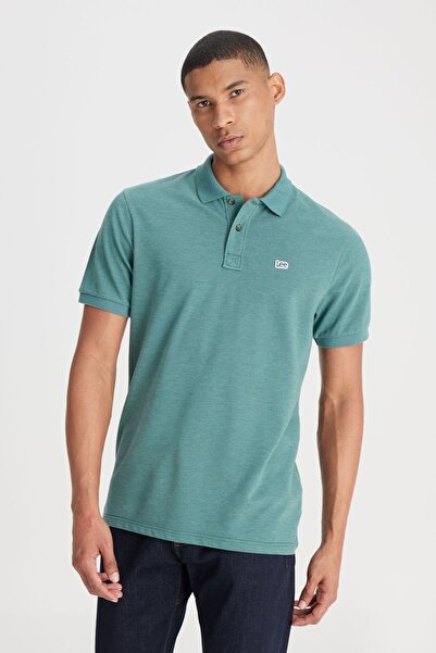 Lee Regular Fit Normal Kesim Polo Yaka Yeşil Tişört
