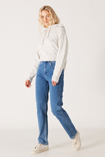 WRANGLER Pantaloni de blugi din blugi Mom Jean, cu talie înaltă, elastici, albaștri