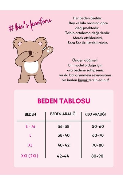 bie's Set de pijamale cu dungi roz-albe, mânecă căzută, guler de cămașă supradimensionat