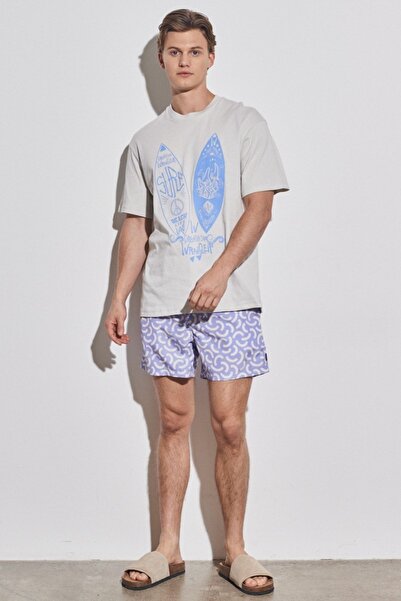 WRANGLER Gray Crew Neck 100% Cotton Relaxed Fit T-shirt