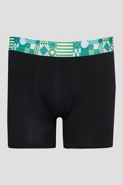 Riders by Lee Flexible Baumwoll-Boxershorts mit normaler Passform und schwarzem Logo, 3 Stück