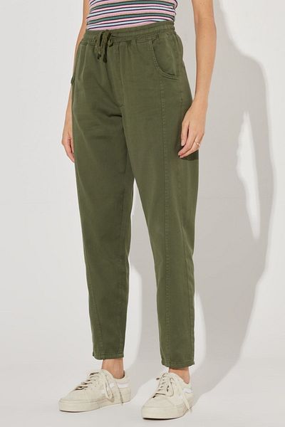 WRANGLER Regular Fit Regular Cut 100% Cotton Khaki Jogger Pants