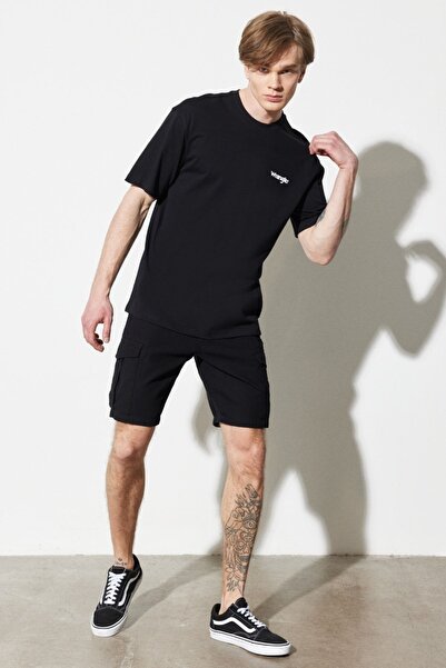 WRANGLER Regular Fit Normal Kesim %100 Pamuk Normal Bel Siyah Şort