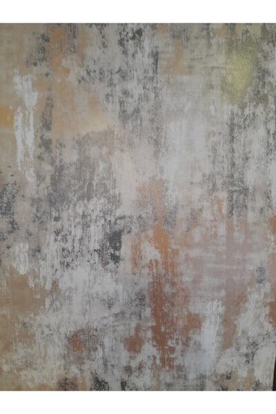 Oskar Kahve Gri Eskitme Desenli Modern Desenli Duvar Kağıdı (5m2)