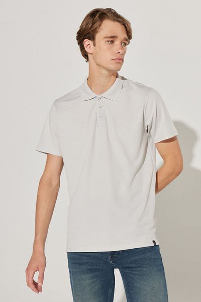 ALL TERRAIN GEAR -x- Wrangler All Terrain Gear - Tricou cu decolteu polo gri, cu croiala normală