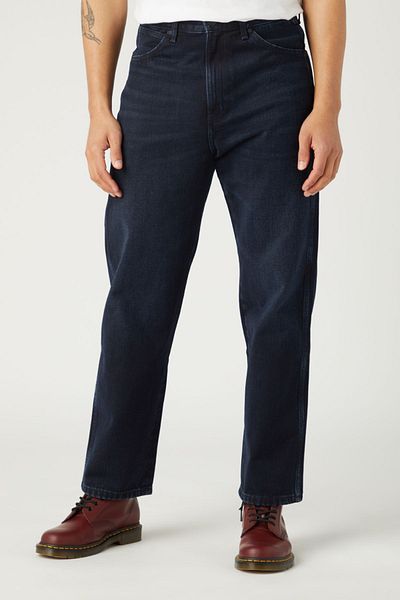 WRANGLER Redding - 100% Baumwolle, niedrige Taille, dunkelblaue Jeans, LooseFit