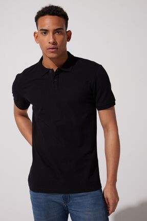 Riders by Lee Regular Fit Normal Kesim 100 Pamuk Polo Yaka Siyah Ti ort Fiyat Yorumlar Trendyol