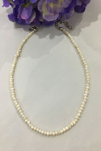 badeaccessories Sertifikalı Gerçek Tatlı Su Incisi Doğaltaş Kolye 3, 5 Mm