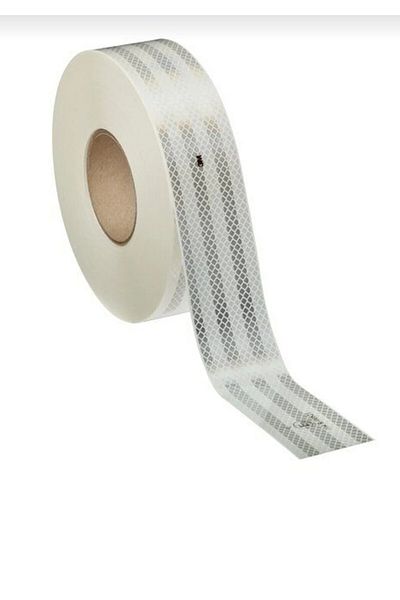 POLATLI OTO AKSESUAR 3M 1 Meter Strip Reflector White Tape Dorse Reflector E Certificated