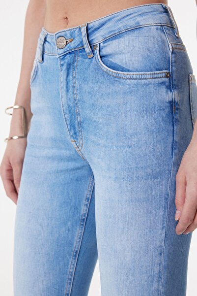 Lee Blugi elastici Scarlett Skinny Fit, cu talie înaltă, albastru deschis