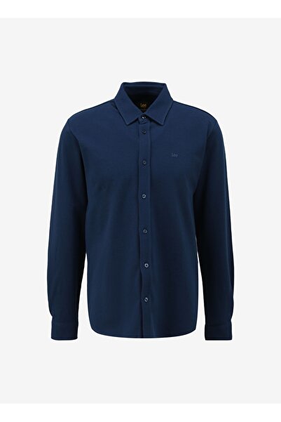 Lee Regular Fit Normal Kesim %100 Pamuk Indigo Gömlek
