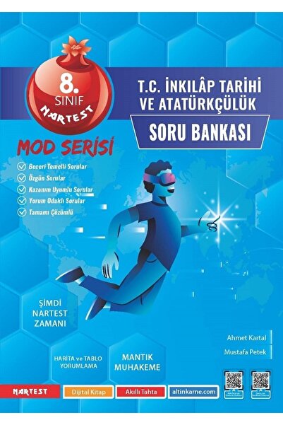 Nartest Yayınları 8. Sınıf Mod T.c. Inkılâp Tarihi Ve Atatürkçülük Soru Bankası
