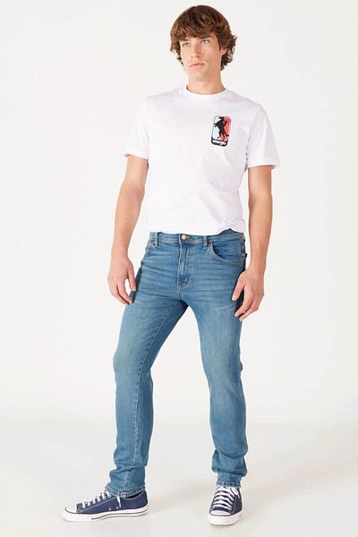 WRANGLER Blue Men's Jean Trousers - W12s053xt W12s Texas Slim
