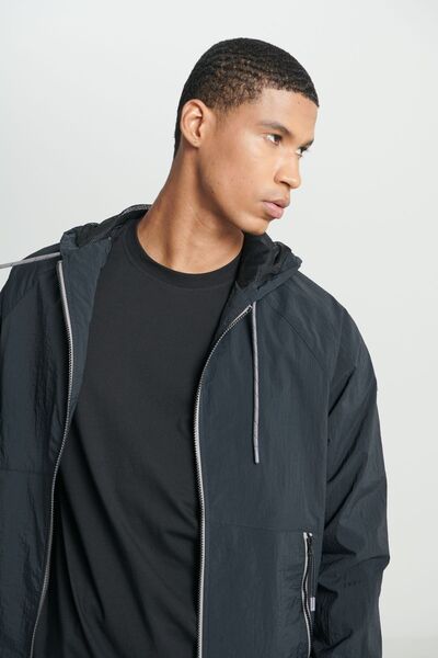 Lee Regular Fit Siyah Erkek Ceket L231225001 Tam Fermuarlı Ceket